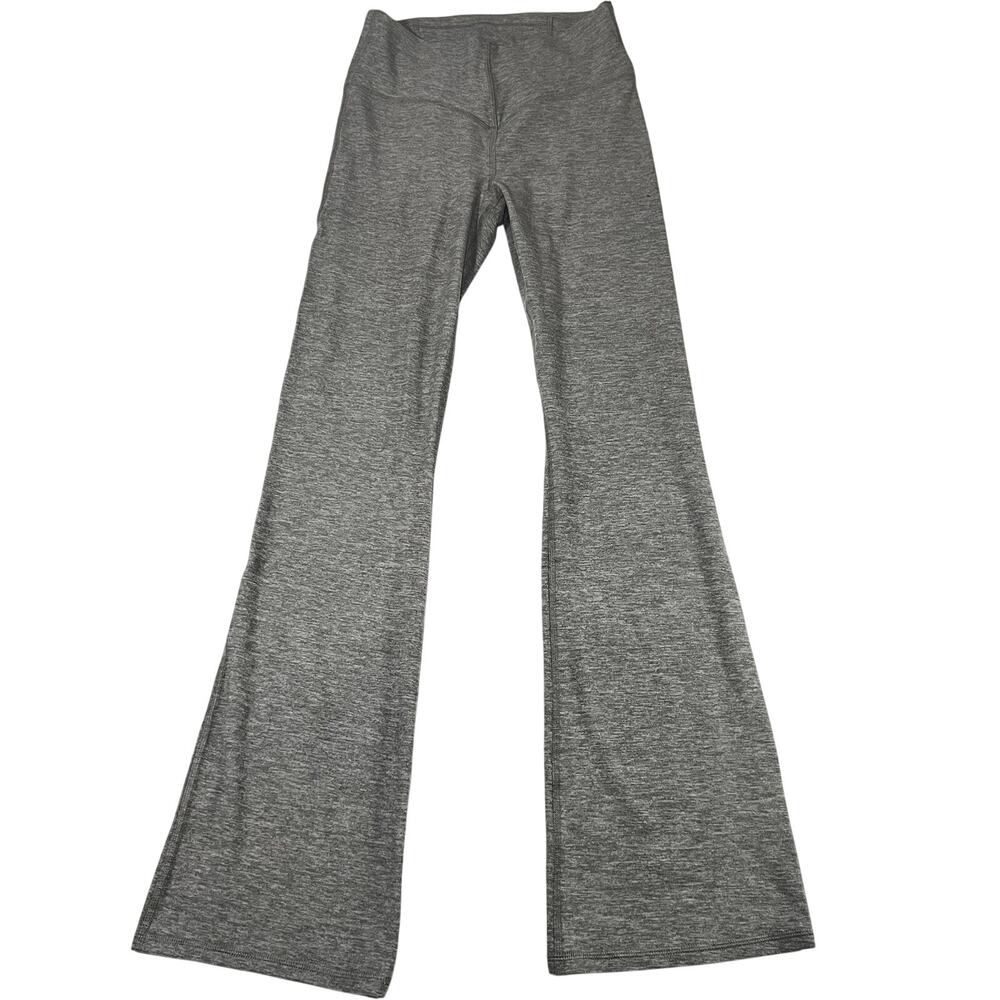 Fabletics Leggings Womens Size M Light Gray Cozy Heather High Waist Wide Leg NWT